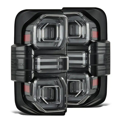 AlphaRex NOVA-Series Prismatic LED Black Tail Lights for U725 Ford Bronco