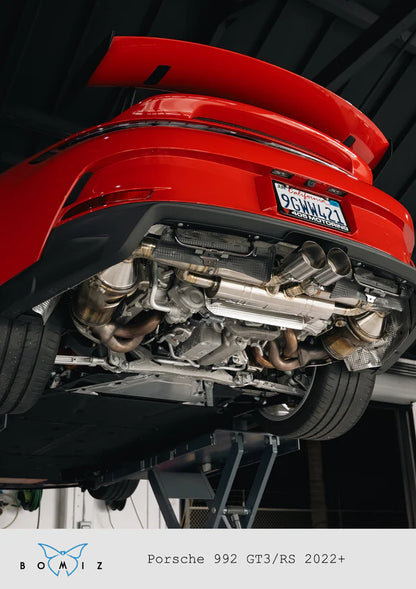 Porsche 992 GT3 GT3RS Full Titanium Valved Catback Exhaust