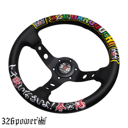 326POWER Rally Quick Steering Wheel MITSURU HARUGUCHI Model