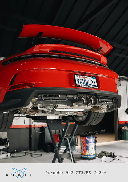 Porsche 992 GT3 GT3RS Full Titanium Valved Catback Exhaust