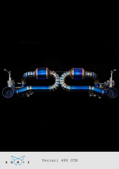 Ferrari 488 GTB Spider Full Titanium Catback Exhaust