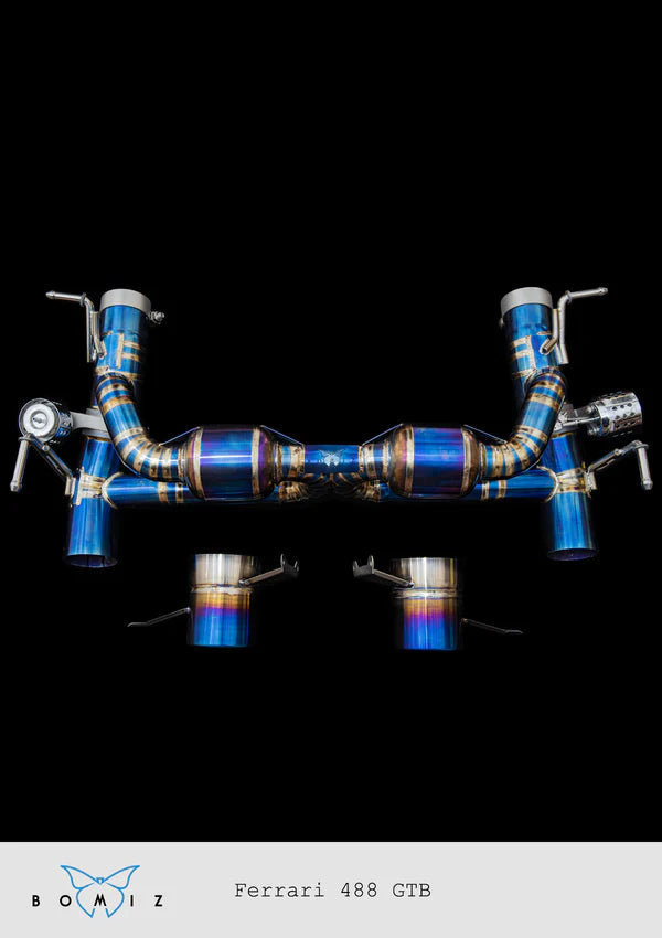 Ferrari 488 GTB Spider Full Titanium Catback Exhaust