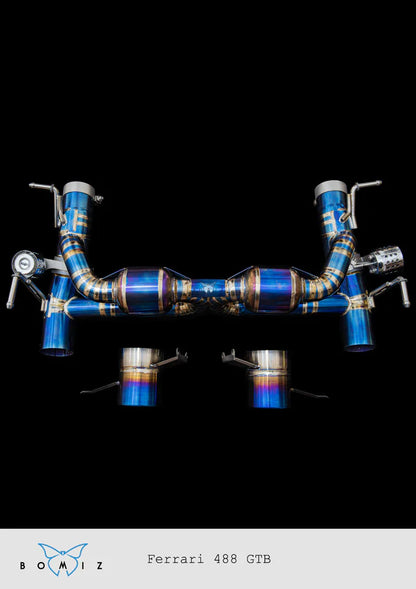 Ferrari 488 GTB Spider Full Titanium Catback Exhaust