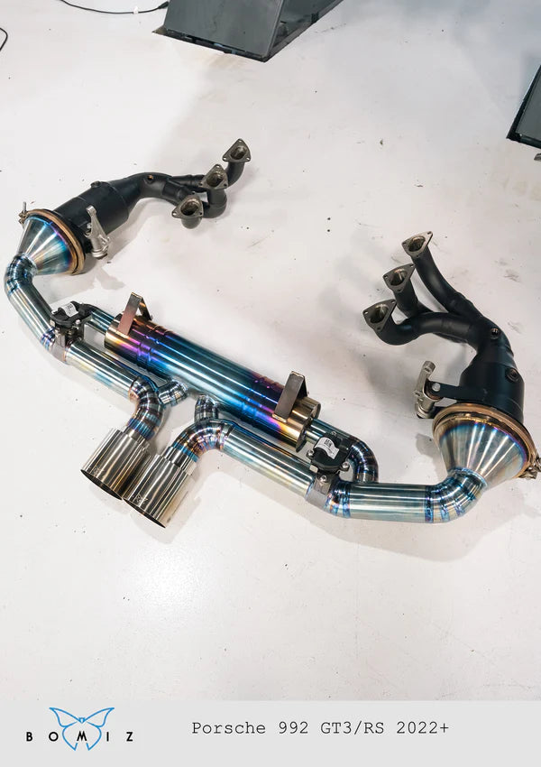 Porsche 992 GT3 GT3RS Full Titanium Valved Catback Exhaust