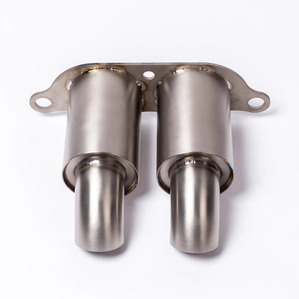 JCR Titanium Silenced Exhaust Tips for 997 / 991 / 992 Porsche 911 GT3-Based Models (with JCR exhaust system)
