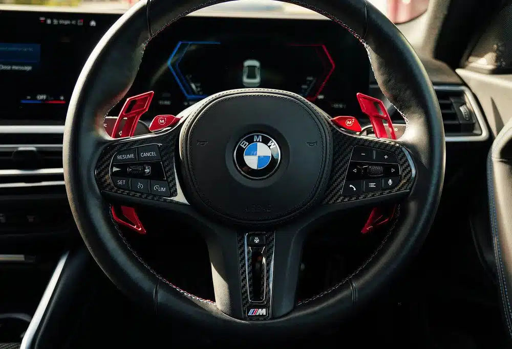 MMX Magnetic Shift Paddles for BMW G-Chassis Models (with Gen 3 M-Performance Wheel)
