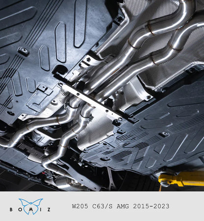 Mercedes W205 AMG C63 C63s Valved Catback Exhaust