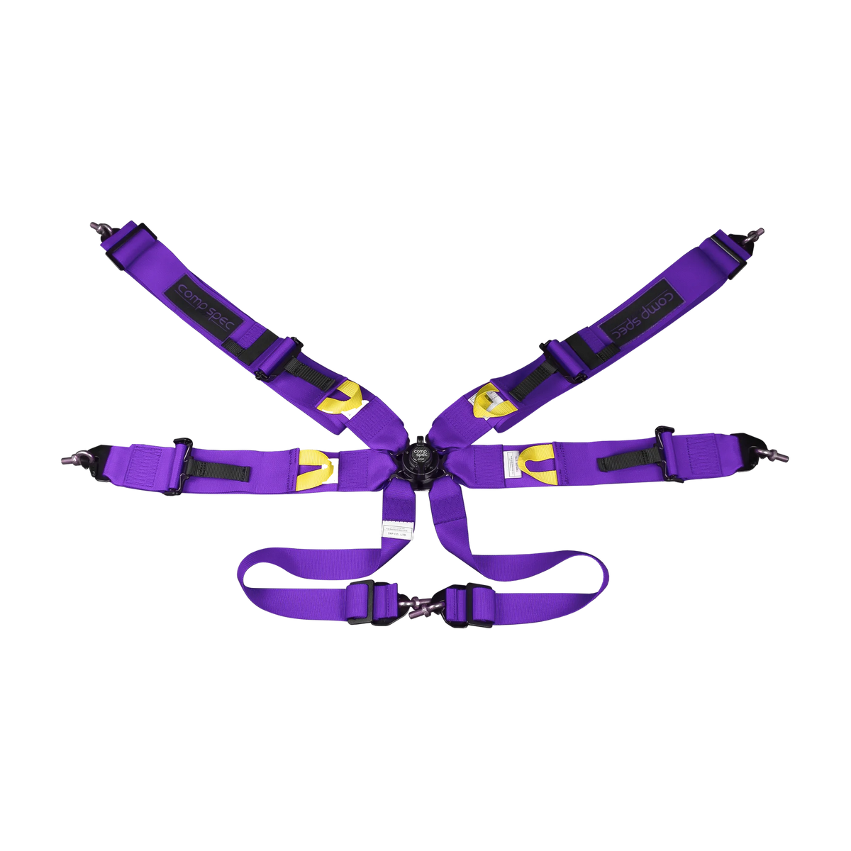 Racing Harness (Comp Spec/6-Point) Black, Purple, Red, Grey