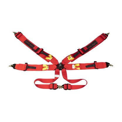 Racing Harness (Comp Spec/6-Point) Black, Purple, Red, Grey
