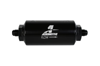 Aeromotive In-Line Filter - AN-06 238 Stainless Mesh Element - Anodized Black