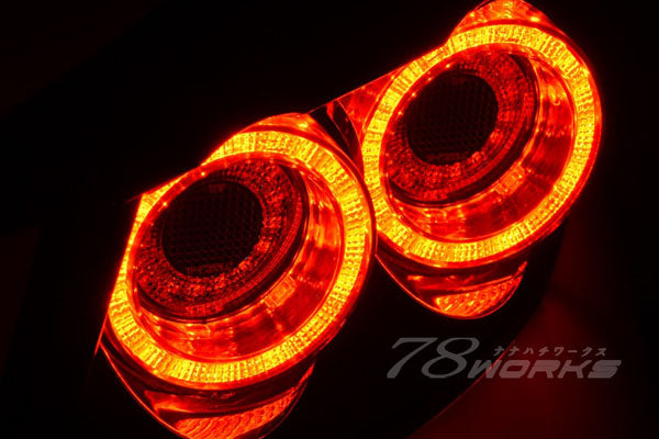 78works 3D Sequential Turn Signal LED Tail Lamp (Red) for Toyota GR86 (ZN8) & Subaru BRZ (ZD8) 2022+