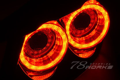 78works 3D Sequential Turn Signal LED Tail Lamp (Red) for Toyota GR86 (ZN8) & Subaru BRZ (ZD8) 2022+