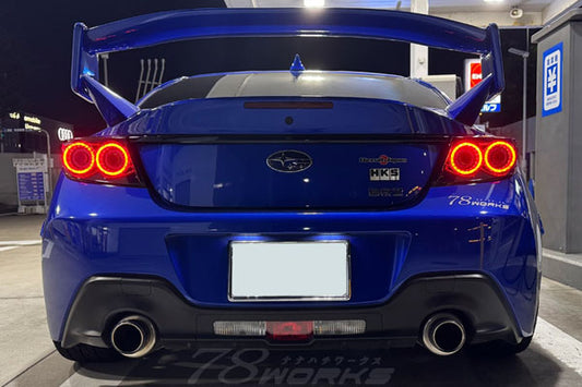 78works 3D Sequential Turn Signal LED Tail Lamp (Red) for Toyota GR86 (ZN8) & Subaru BRZ (ZD8) 2022+