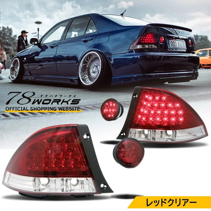 78WORKS Altezza/IS200/IS300 XE10 LED Tail Light Unit - Red/Clear
