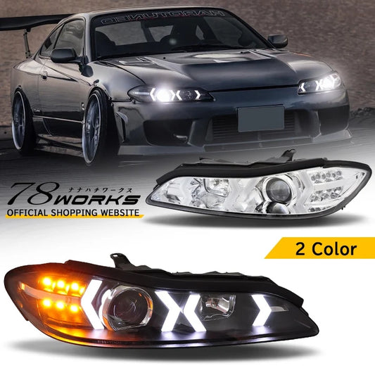 78WORKS S15 Silvia Fiber LED Head Light Unit V4 (Black)