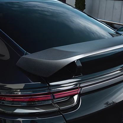 TECHART Matte Carbon Rear Decklid Panel for 971.1 Porsche Panamera / 4 / 4S