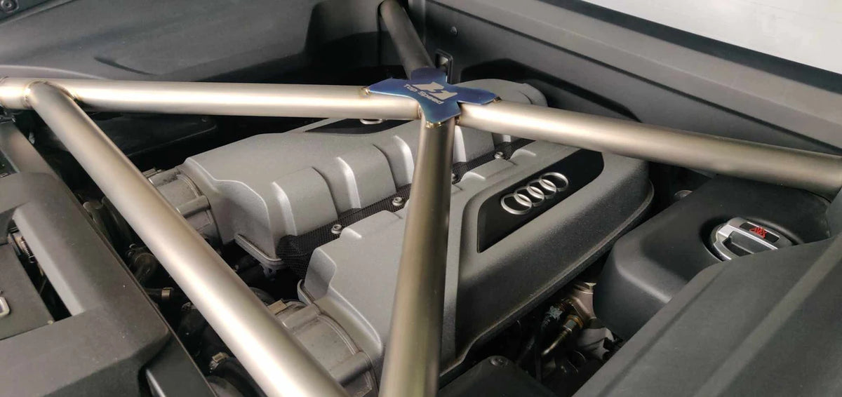 Titanium Engine crossmember brace for Lamborghini Huracan all models 2015-2024 / Audi R8 Gen 2 2017-2023