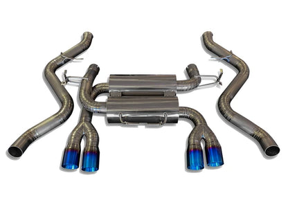 BMW M3 E90/E92/E93 Full Titanium Axle-Back Exhaust System (2008–2013) – 76mm Tips | Dyno Proven