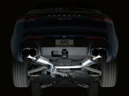 AWE Tuning 19-21 Porsche Macan 3.0T/2.9TT Touring Edition Cat-Back Exhaust w/ Diamond Black Tips