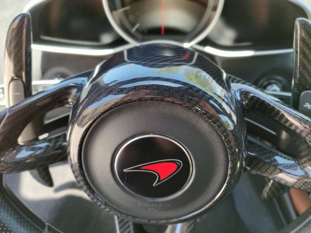 Mclaren MP4-12C 650S 675LT 570S 570GT 600LT 720S 765LT P1 Senna All Years Carbon Fiber Steering Wheel Center Cover
