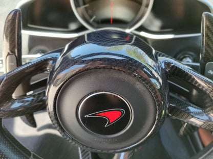 Mclaren MP4-12C 650S 675LT 570S 570GT 600LT 720S 765LT P1 Senna All Years Carbon Fiber Steering Wheel Center Cover