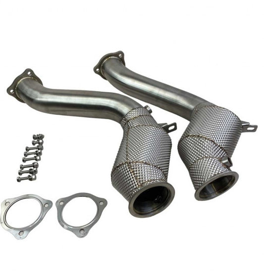 Racing Dynamics Downpipes with sport cats for Porsche Cayenne 958.2 3.6L Turbo 2015-18
