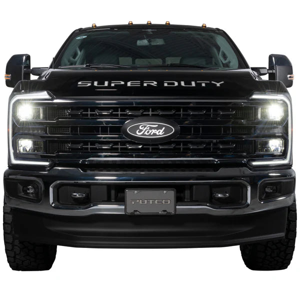 Putco 25-26 Ford Super Duty Front Emblem (w/ Camera Cutout and w/o Washer Opening)