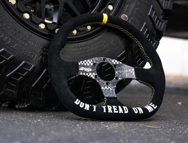 PRP Dont Tread on Me Comp-R Suede Steering Wheel (D-Shaped)