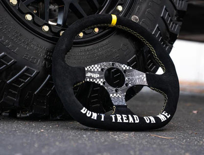 PRP Dont Tread on Me Comp-R Suede Steering Wheel (D-Shaped)