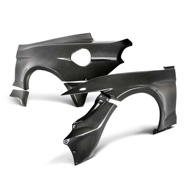Anderson Composites JTP Carbon Fiber Wide Fenders and Quarters Complete Kit - Ford Mustang Coupe 15-17
