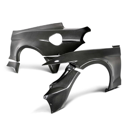 Anderson Composites JTP Carbon Fiber Wide Fenders and Quarters Complete Kit - Ford Mustang Coupe 15-17