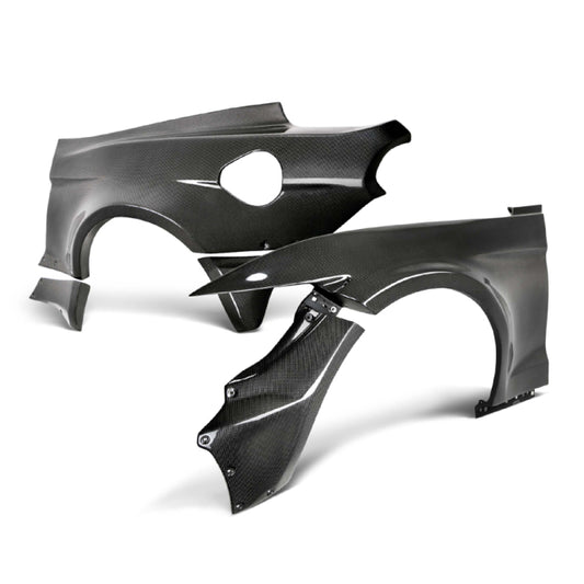 Anderson Composites JTP Carbon Fiber Wide Fenders and Quarters Complete Kit - Ford Mustang Coupe 15-17