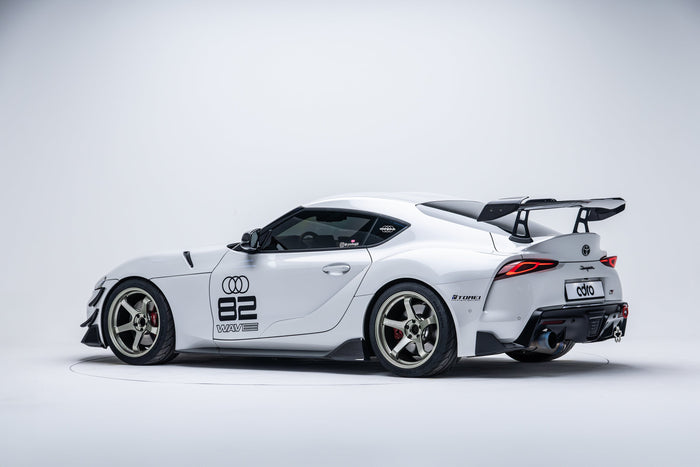 ADRO Prepreg Carbon Fiber AT-R2 Swan Neck Wing Taller Uprights - Toyota Supra A90 2020+