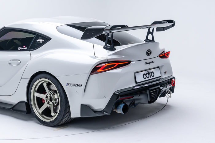 ADRO Prepreg Carbon Fiber AT-R2 Swan Neck Wing Taller Uprights - Toyota Supra A90 2020+
