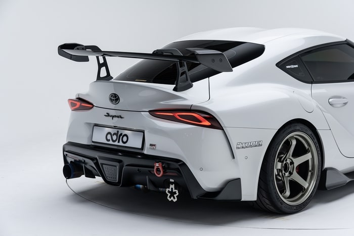 ADRO Prepreg Carbon Fiber AT-R2 Swan Neck Wing Taller Uprights - Toyota Supra A90 2020+