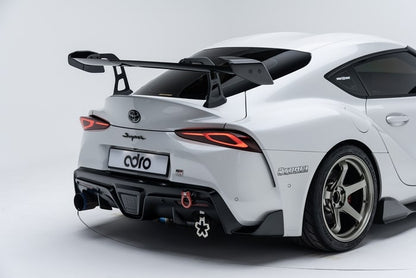 ADRO Prepreg Carbon Fiber AT-R2 Swan Neck Wing Taller Uprights - Toyota Supra A90 2020+