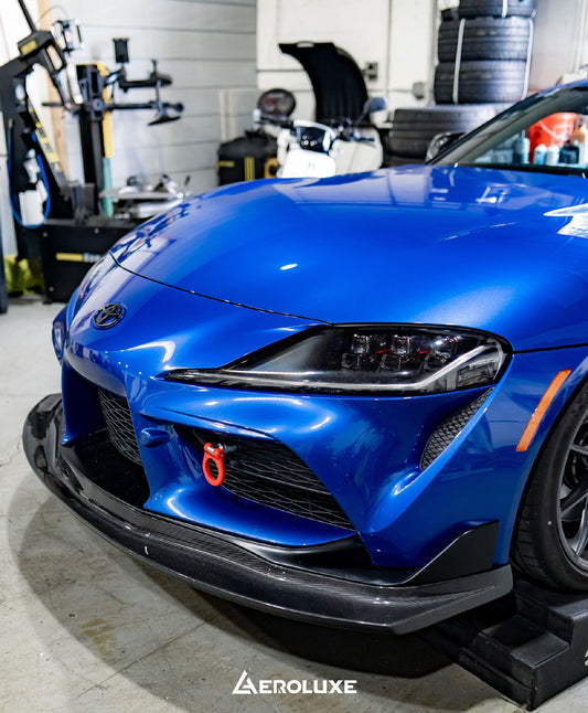 AeroLuxe Design GT4 Front Lip (Carbon Fiber) - Toyota GR Supra (A90/91) 2020+