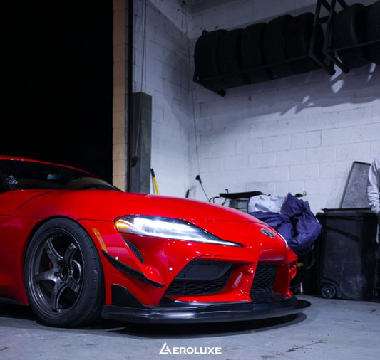 AeroLuxe Design GT4 Front Lip (Polyurethane) - Toyota GR Supra (A90/91) 2020+