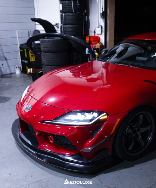 AeroLuxe Design GT4 Front Lip (Polyurethane) - Toyota GR Supra (A90/91) 2020+