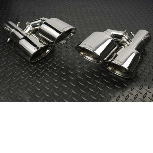 Aimgain Curl Oval Double Muffler Cutter for Type-F Diffuser for Lexus IS300 F-Sport (ASE30) 2021+