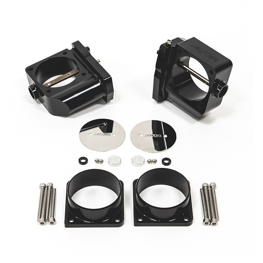 AMS Alpha Performance CNC Big Bore Throttle Body Set (With Standard Hose Flanges) - Nissan GT-R R35 09+