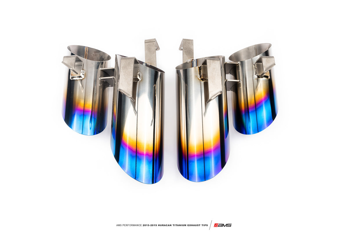 AMS Performance 15-19 Lamborghini Huracan Titanium Exhaust Tips