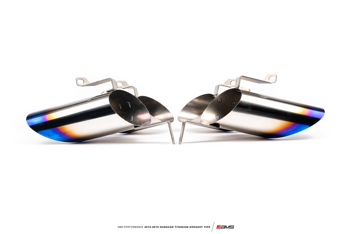 AMS Performance 15-19 Lamborghini Huracan Titanium Exhaust Tips