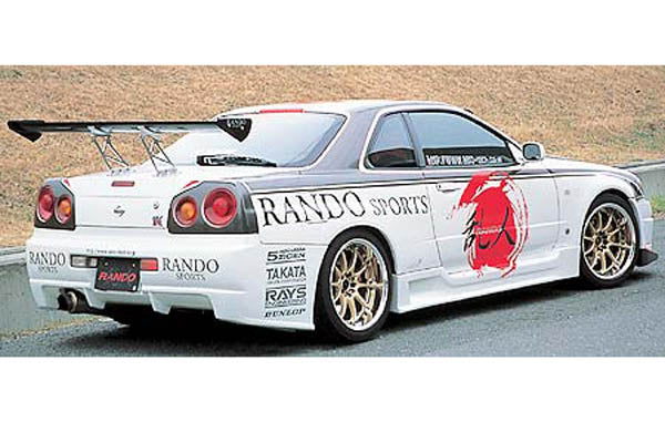 Aero Tech Japan Rando Sports 3P Aero Kit (FRP) for Nissan Skyline GT-R (BNR34) 1999-2002