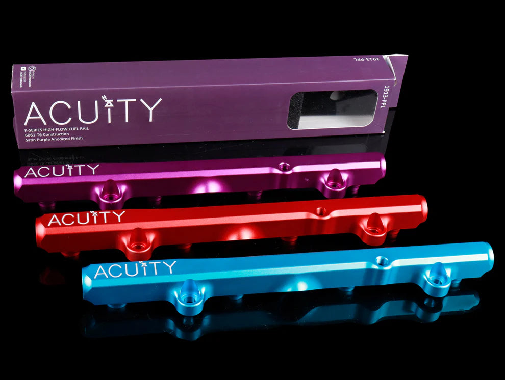Acuity Fuel Rail - K-series Purple. Teal. Black, Red
