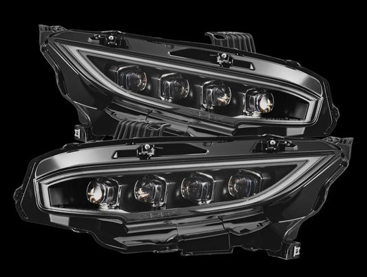 AlphaRex NOVA-Series LED Projector Headlights - 16-21 Honda Civic