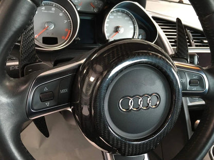 Audi TT TTS TT Quattro TT RS 08-15 R8 R8GT 08-15 Carbon Fiber Steering Wheel Center Cover