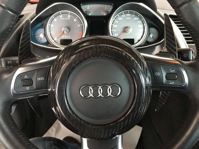 Audi TT TTS TT Quattro TT RS 08-15 R8 R8GT 08-15 Carbon Fiber Steering Wheel Center Cover
