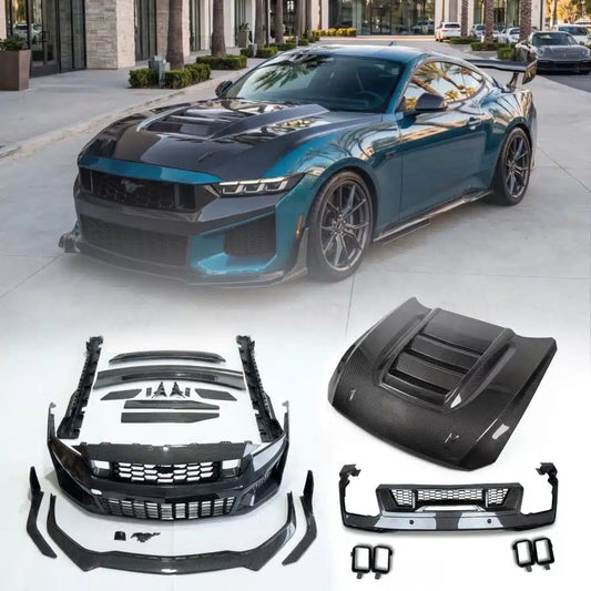 Auto Addict USA Heritage SC Dry Carbon Fiber Track Package Bundle for S650 Ford Mustang