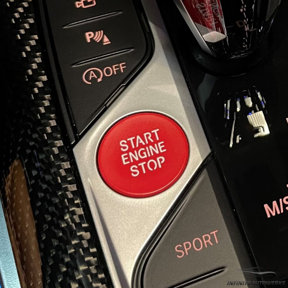 BMW G Series Engine Start Stop Button Red, Blue, Black